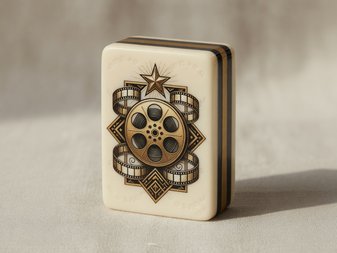Hollywood golden age multi-layer acrylic American Mah Jongg tile