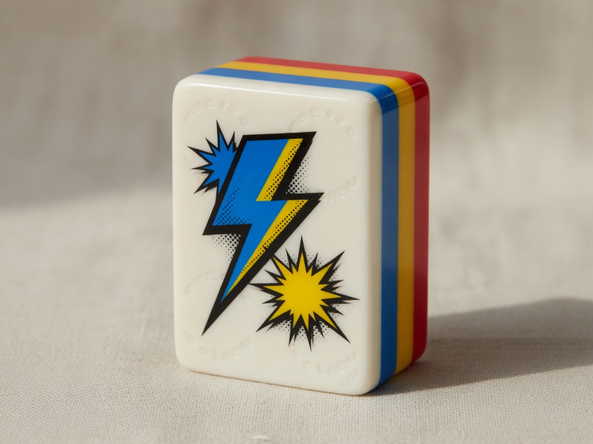 Superhero comic multi-layer acrylic American Mah Jongg tile