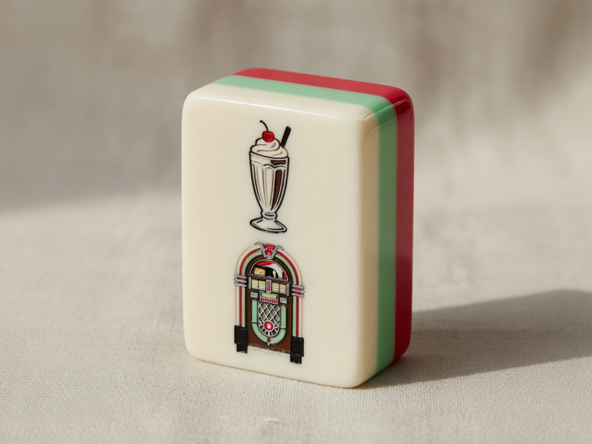 American retro diner multi-layer acrylic American Mah Jongg tile